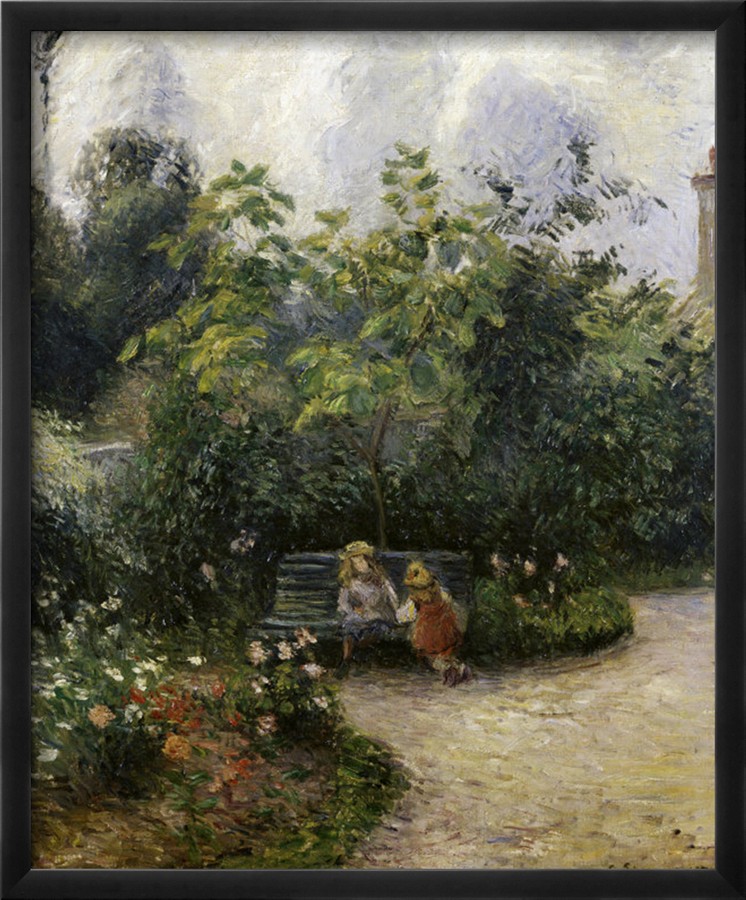 Les Mathurins Garden, c.1877 - Camille Pissarro Paintings